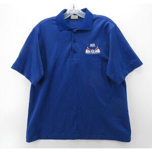 VINTAGE Indianapolis Colts Polo Shirt Large King Louie Bowling 70s USA*